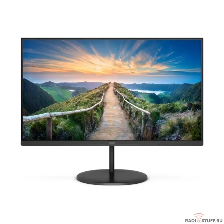 LCD AOC 23.8" Q24V4EA черный {IPS 2560x1440 75Hz 16:9 1000:1 250cd 178/178 8bit(6bit+FRC)  D-Sub HDMI1.4  DisplayPort1.2 AdaptiveSync AudioOut 2x2W VESA}