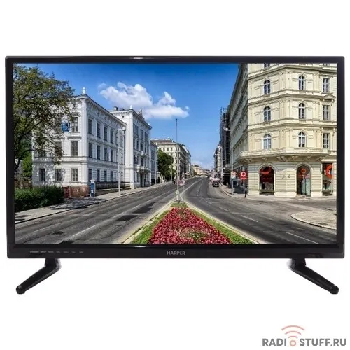 HARPER 24R470T {HD READY (1366 x 768); Наличие цифрового тюнера: T2; Габариты упаковки (ШГВ): 608x105x395; Объем, м3: 0,0252; Вес, кг: 3,56}