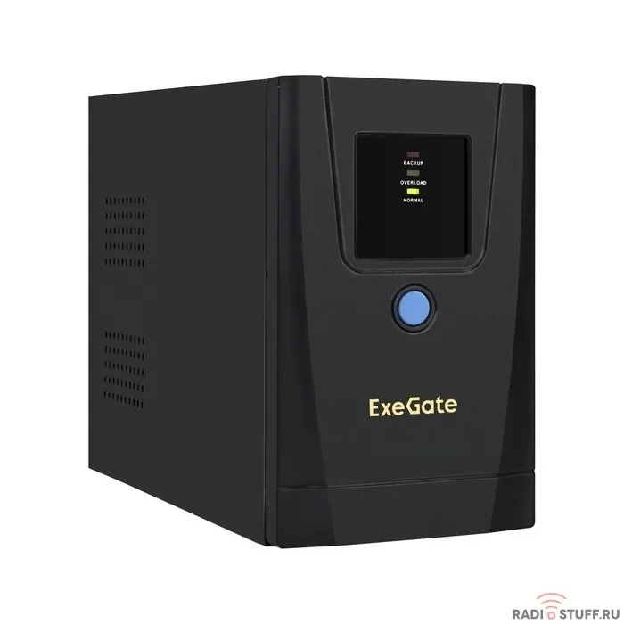 Exegate EX292782RUS ИБП ExeGate SpecialPro UNB-1000.LED.AVR.1SH.2C13.RJ.USB <1000VA/550W, LED, AVR,1*Schuko+2*C13, RJ45/11,USB, металлический корпус, Black>
