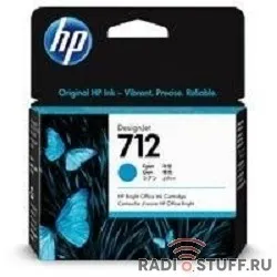 Картридж струйный HP 712 3ED67A голубой (29мл) для HP DJ Т230/630