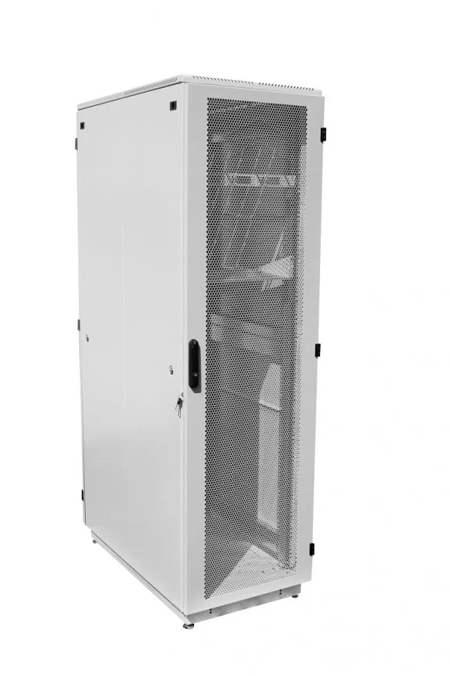 Шкаф телекоммуникационный напольный 42U (600 × 1000) дверь металл
