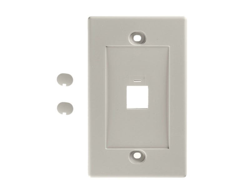 Накладка для внутренней розетки RJ45 / 1 порт / белая РАСПРОДАЖА