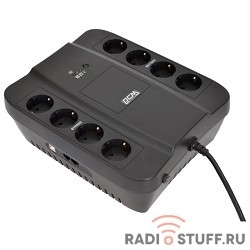 UPS PowerCom SPD-650U {Line-Interactive, 650VA / 390W, Tower, Schuko, USB}