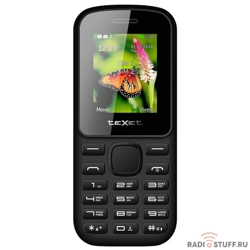 TEXET TM-130 Мобильный телефон цвет черный-красный